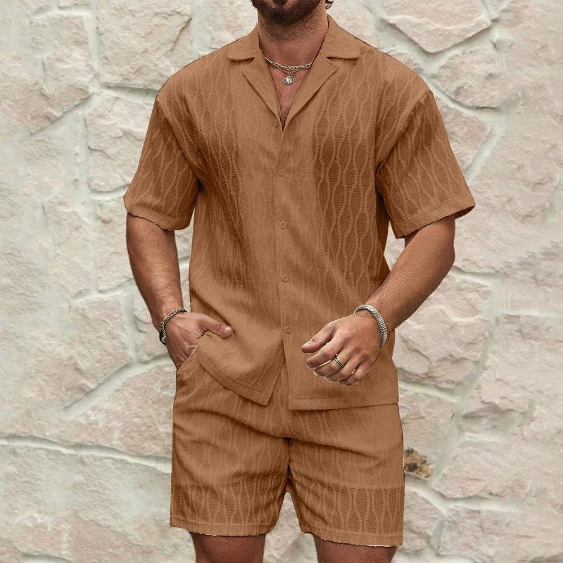 Conjunto de verano: camisa de solapa y shorts - Imagen 3