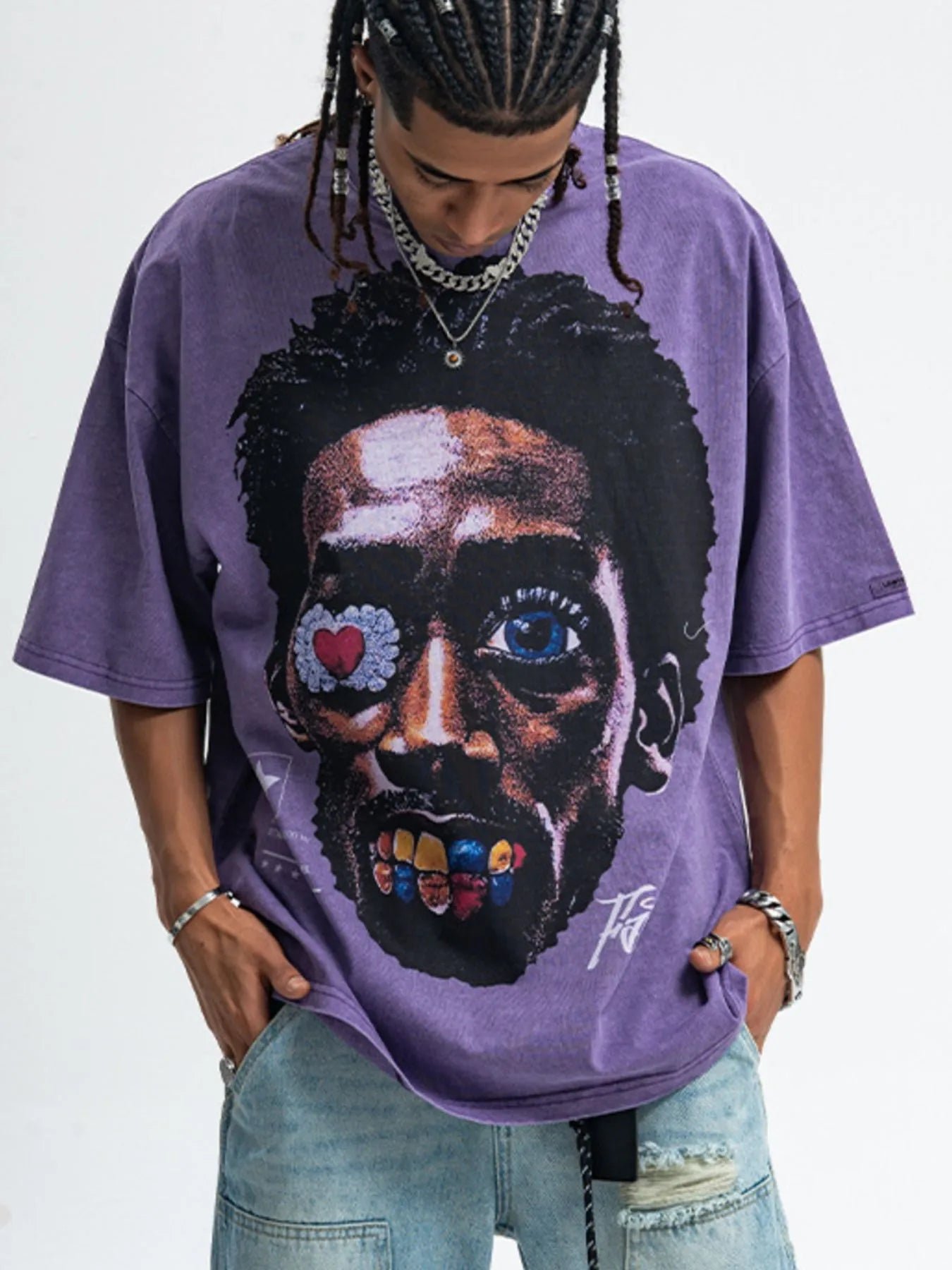 Camiseta de algodón con estampado gráfico - Imagen 3