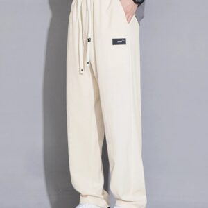 Pantalón holgado con cordón y caída ancha