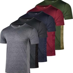 Pack de 5 camisetas técnicas de secado rápido