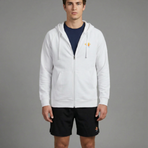 Chaqueta polar con cremallera y corte atlético