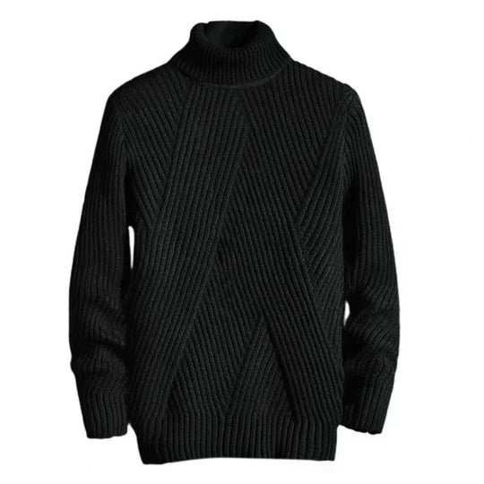 Jersey de cuello alto con canalé grueso - Imagen 2