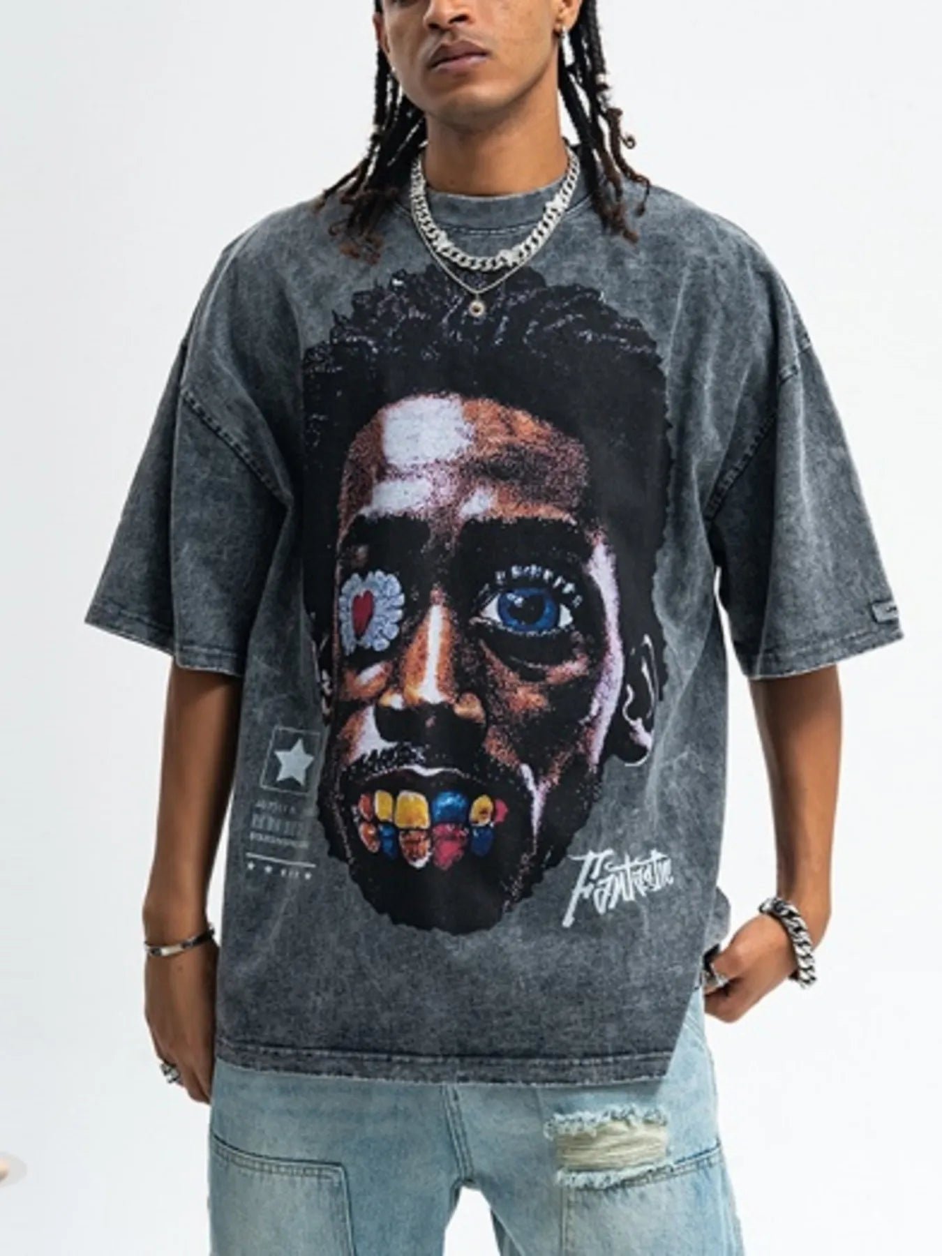 Camiseta de algodón con estampado gráfico - Imagen 2