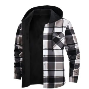 Sobrecamisa de franela con capucha y forro